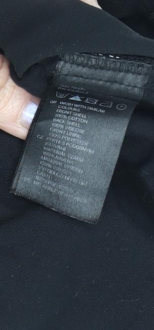 Womens UK Size 8 Oasis Black Camisole Blouse