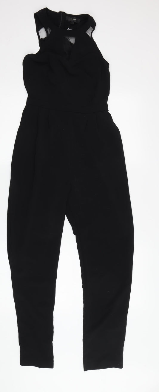 River Island Women's Black Jumpsuit - S, Sleeveless, Party