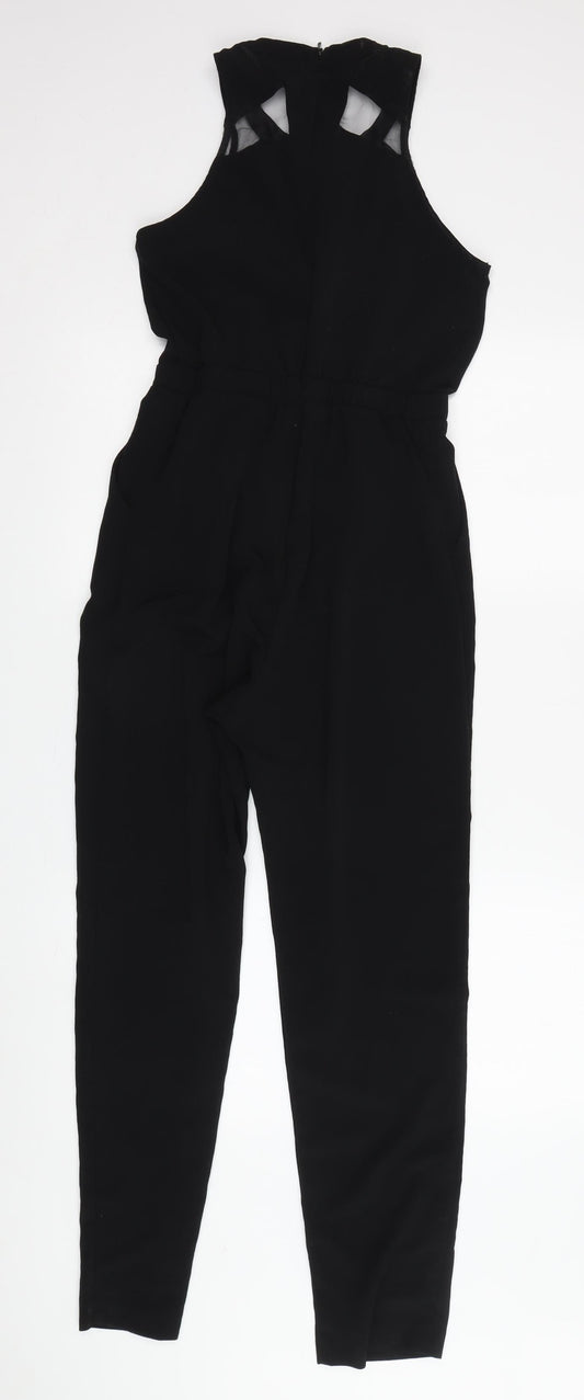 River Island Women's Black Jumpsuit - S, Sleeveless, Party