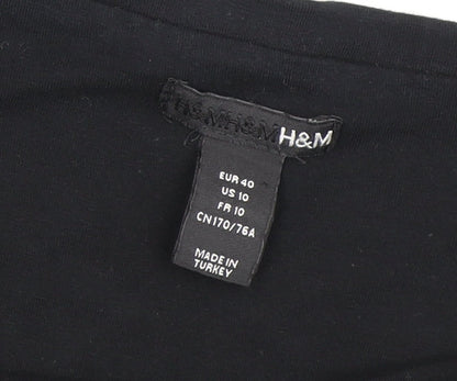 H&M Women's Black A-Line Skirt Size 12