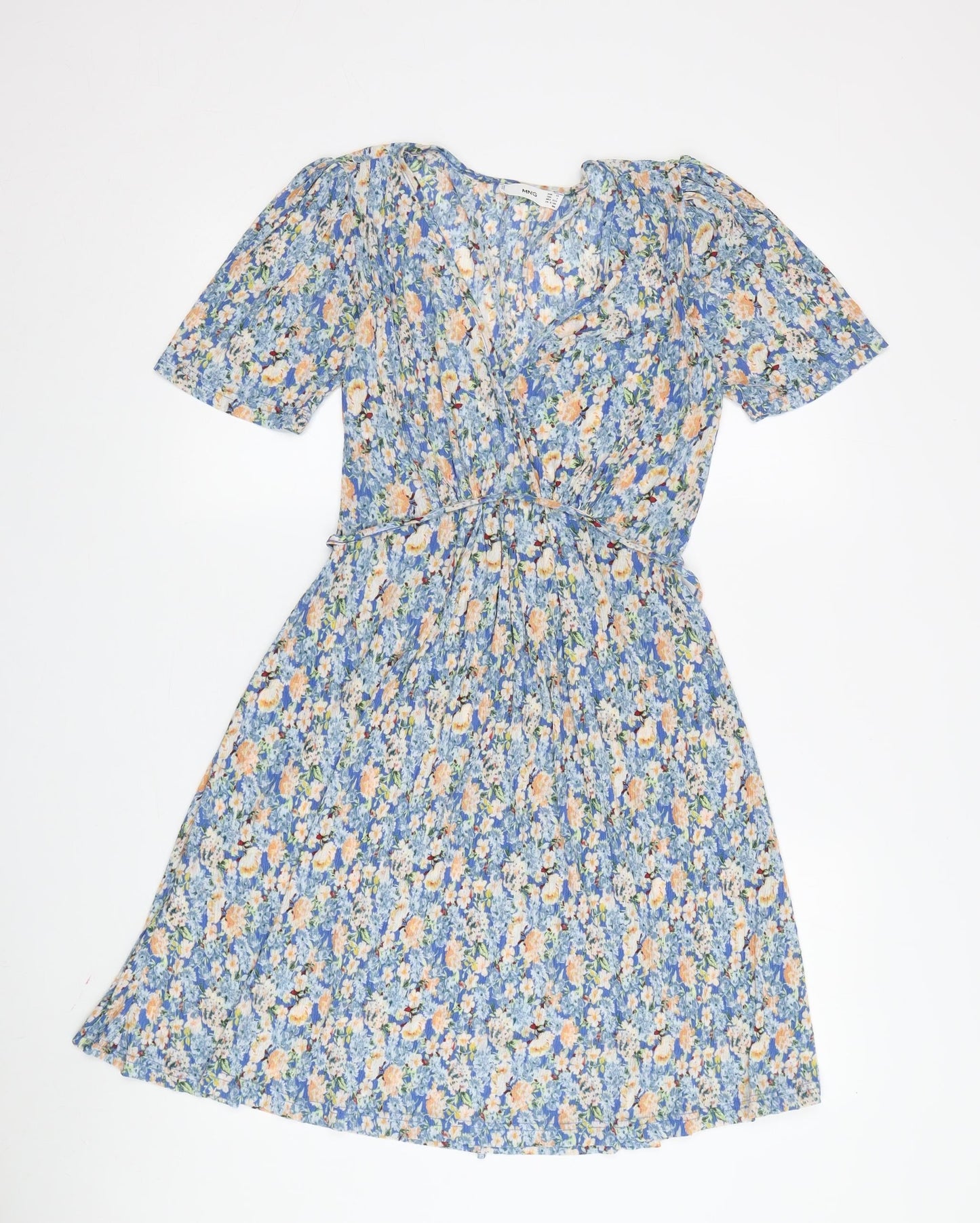 MNG Women's Floral Multicoloured XS Wrap Dress