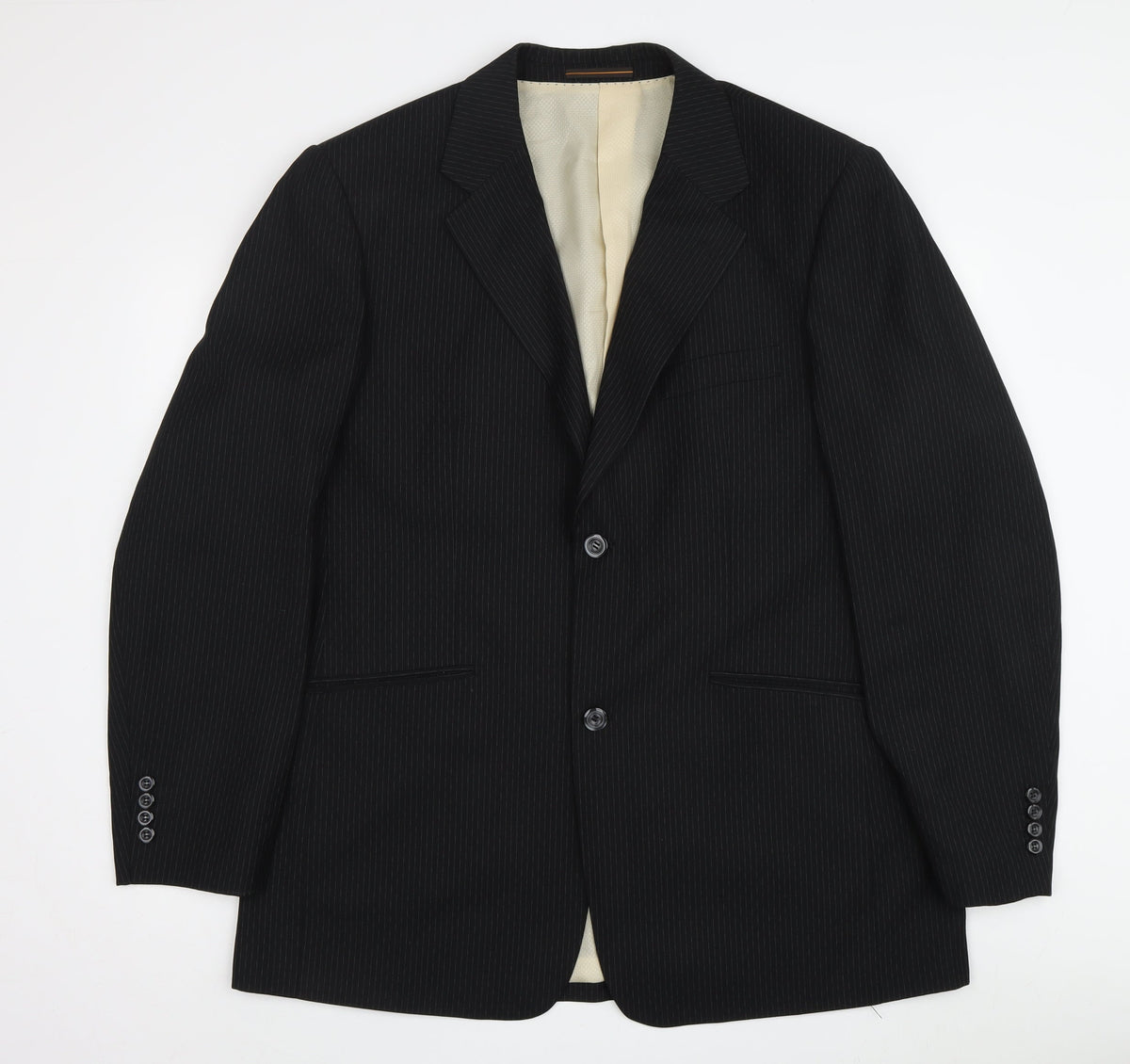 Mens UK Size 48 Voeut Regular Black Suit Jacket