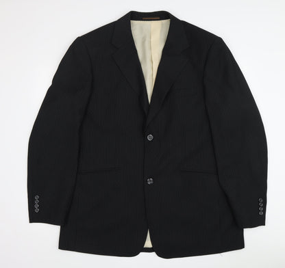 Mens UK Size 48 Voeut Regular Black Suit Jacket