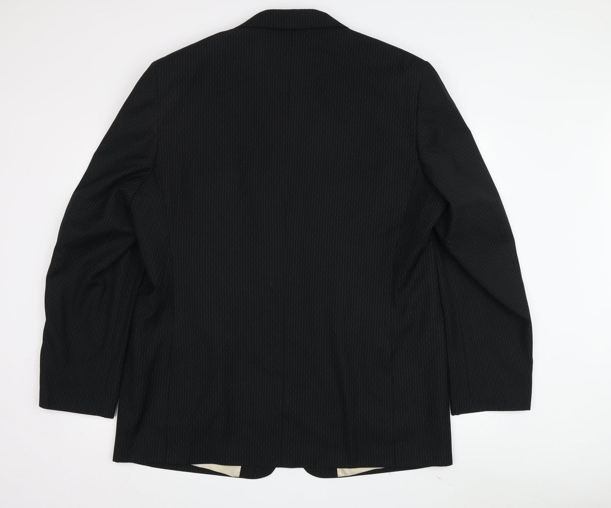 Mens UK Size 48 Voeut Regular Black Suit Jacket