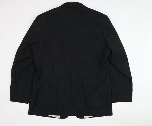 Mens UK Size 48 Voeut Regular Black Suit Jacket