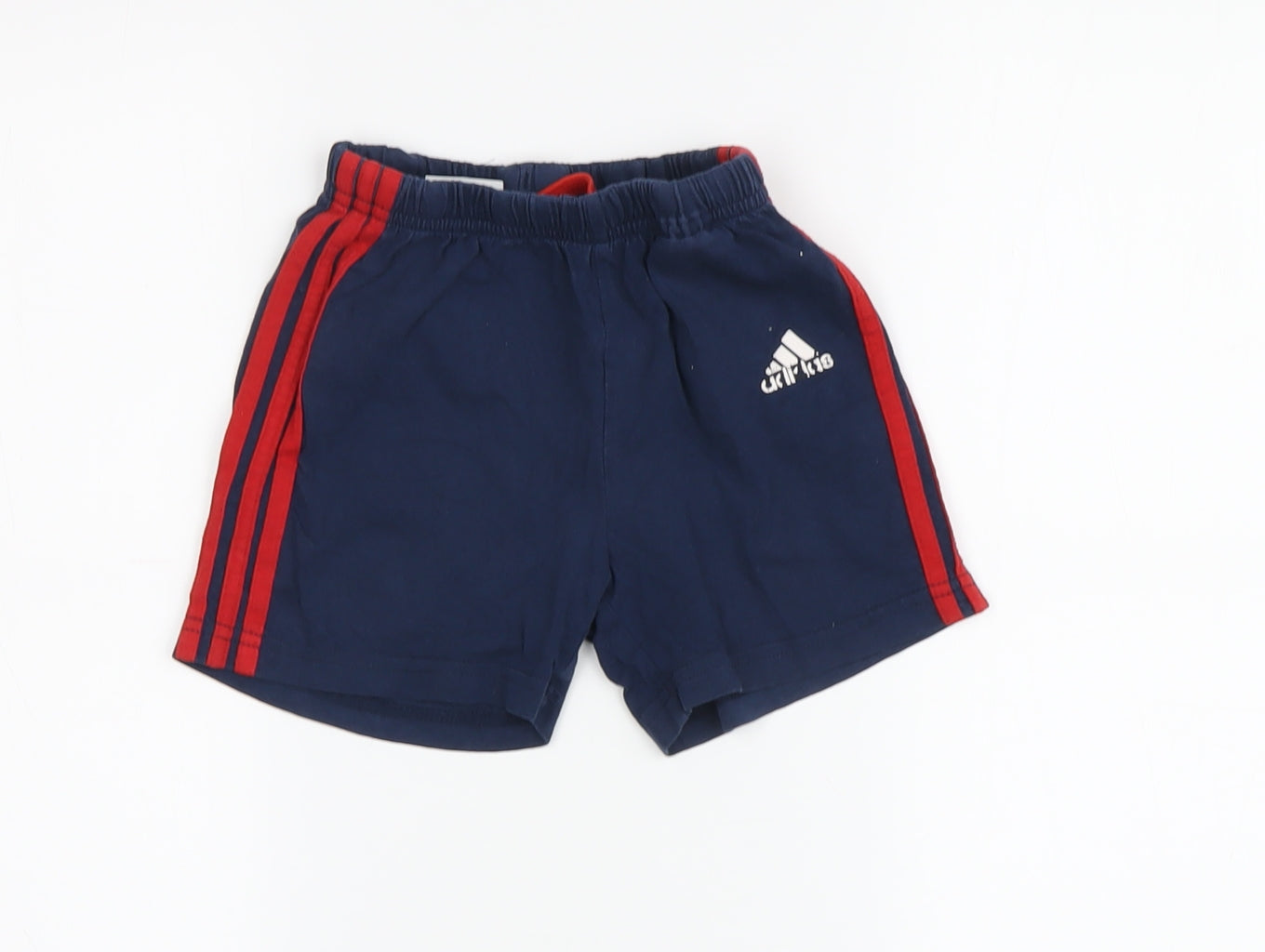 Adidas Unisex Baby Blue Shorts 12-18M Elastic Waist