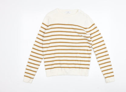 Womens UK Size S La Redoute Beige Pullover Jumper