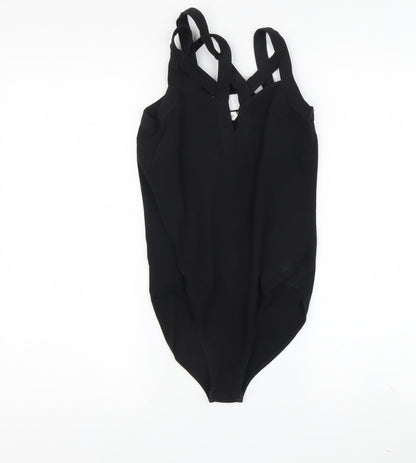 Miss Selfridge Women's Black Bodysuit Size 8