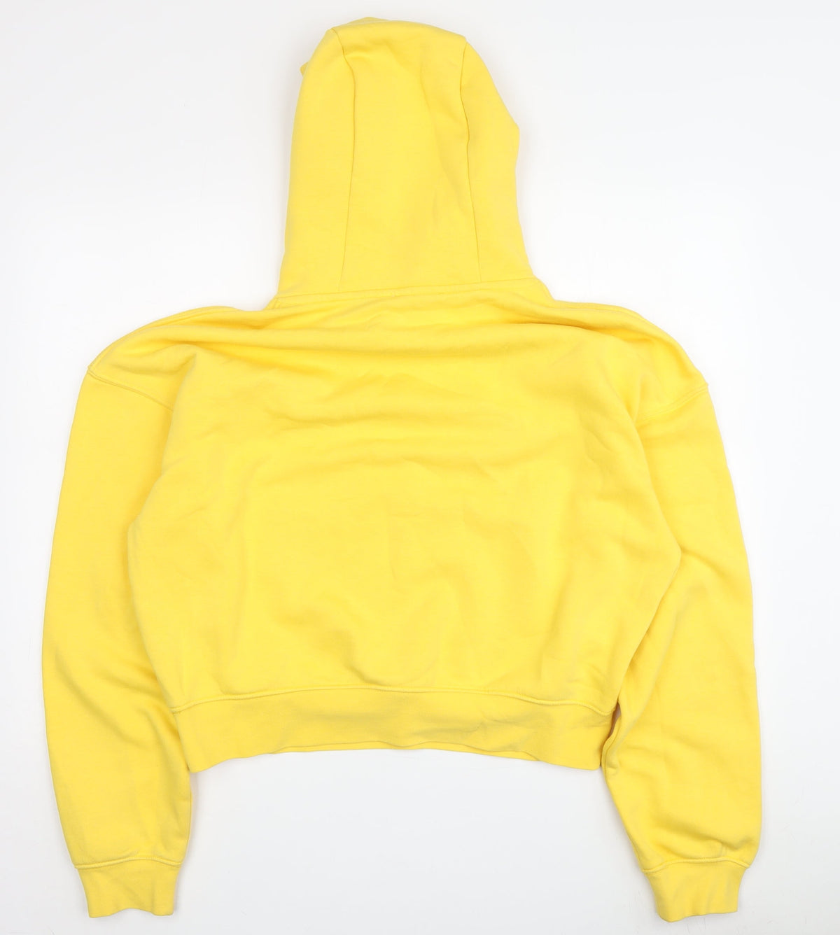 Zara Women's Yellow Pullover Hoodie, Size 10