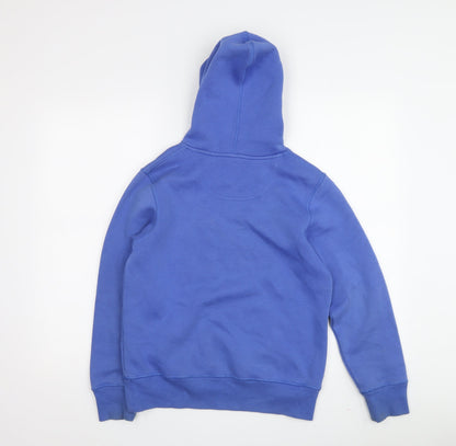 Converse Boys Blue Graphic Print Hoodie, M, Casual, Hooded