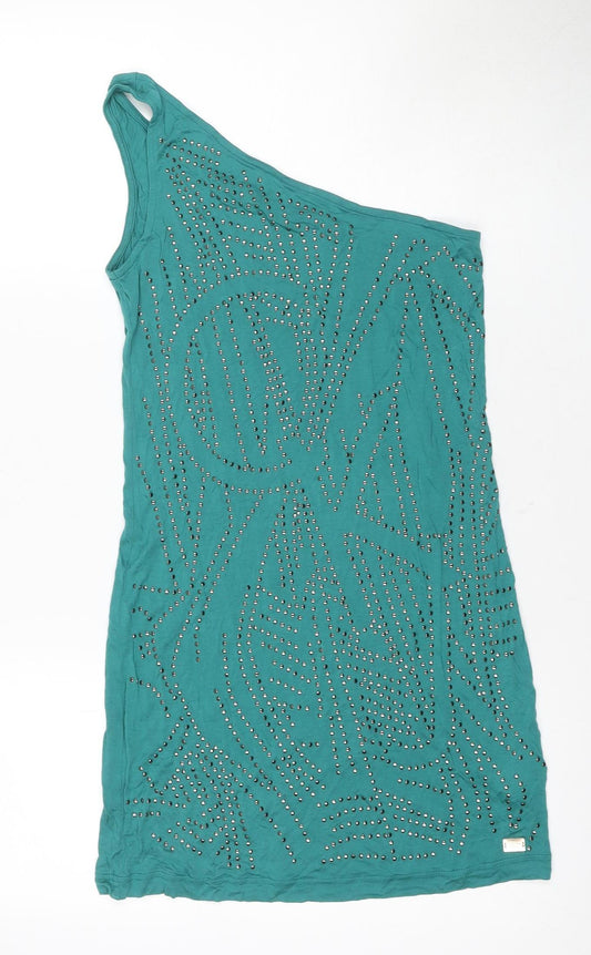 Calvin Klein Women's Green Studded Tank Dress M