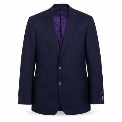 Without Prejudice Men's Blue Wool Blazer 42R Regular Fit