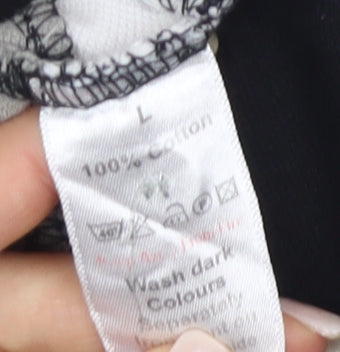 Pierre Cardin Men's Black Colourblock Polo L