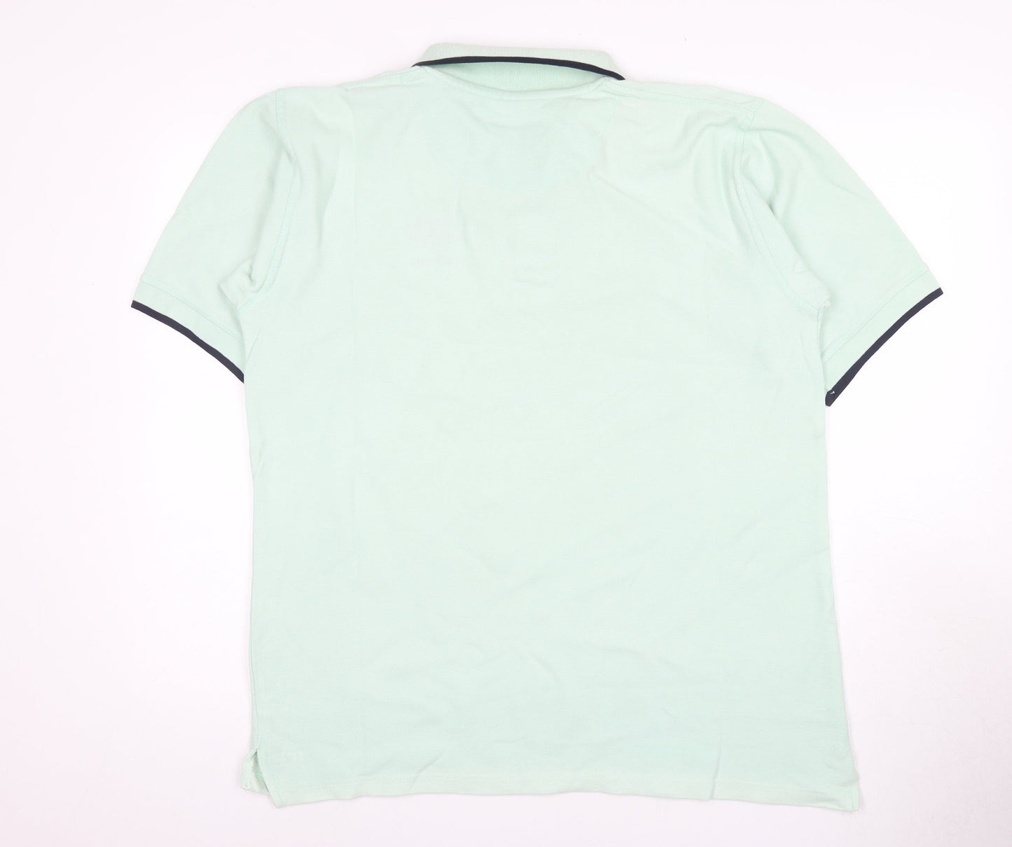 Pacific Blue Men's Green 2XL Polo Short Sleeve