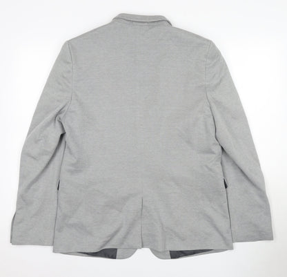 Mens UK Size 44 Burton Regular Grey Suit Jacket
