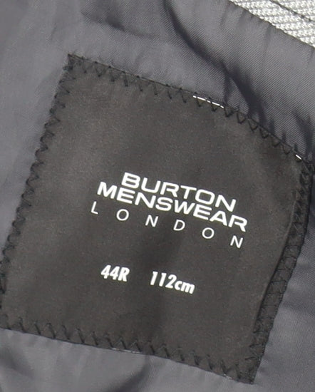 Mens UK Size 44 Burton Regular Grey Suit Jacket