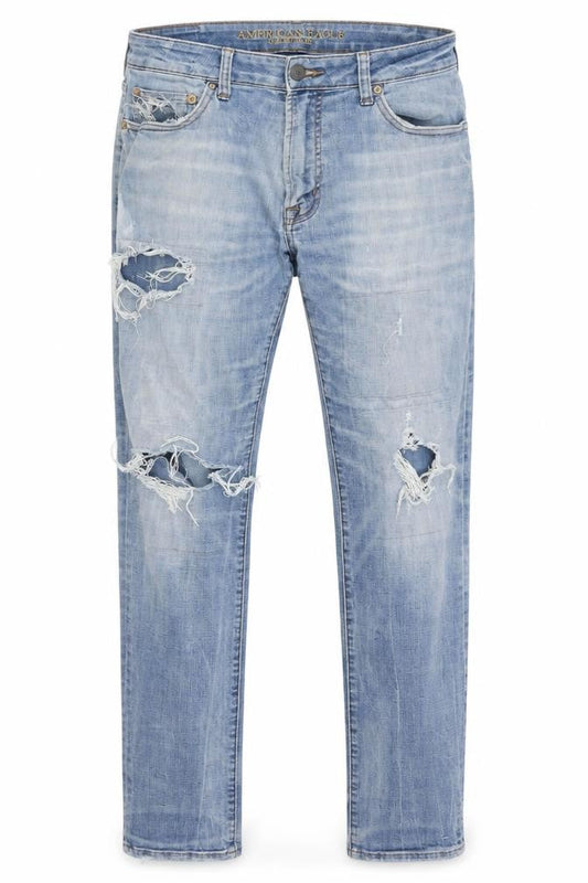 Mens UK Size 33 American Eagle Slim Fit Skinny Blue Jeans