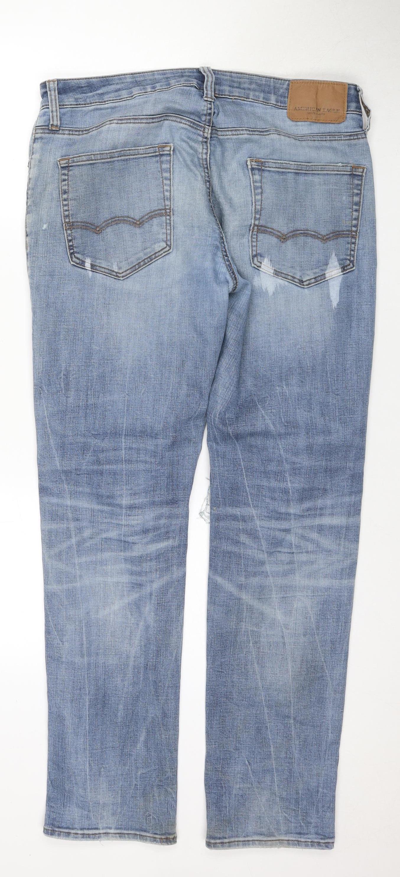 American Eagle Men's Blue Skinny Jeans 33 Waist