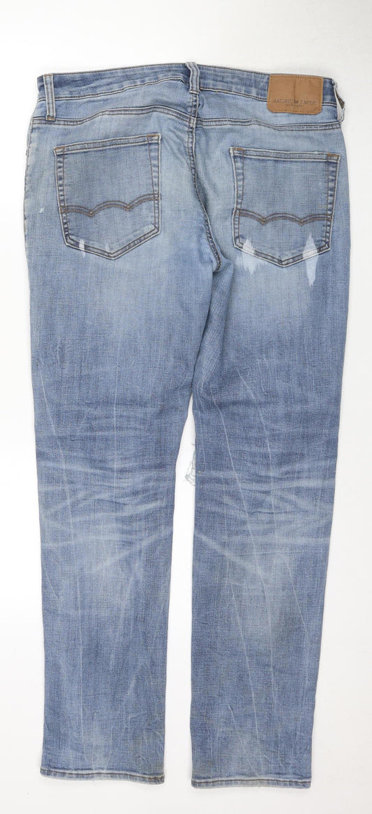 American Eagle Men's Blue Skinny Jeans 33 Waist