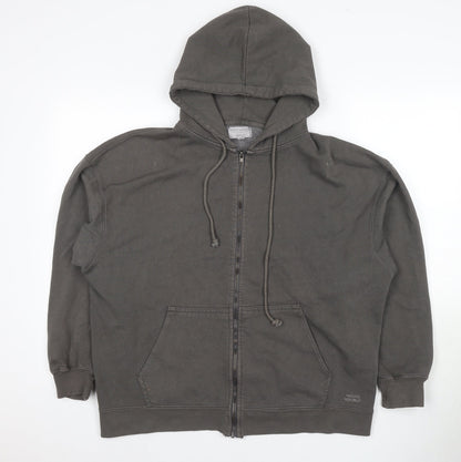 Pacific Republic Men’s Grey Full Zip Hoodie S
