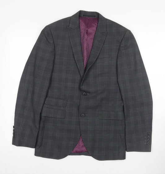 Mens UK Size 34 NEXT Regular Grey Suit Jacket