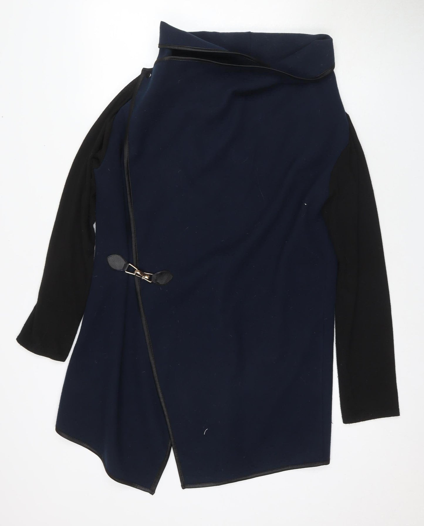 Apricot Women's Blue Black Open Cape M Buckle Casual