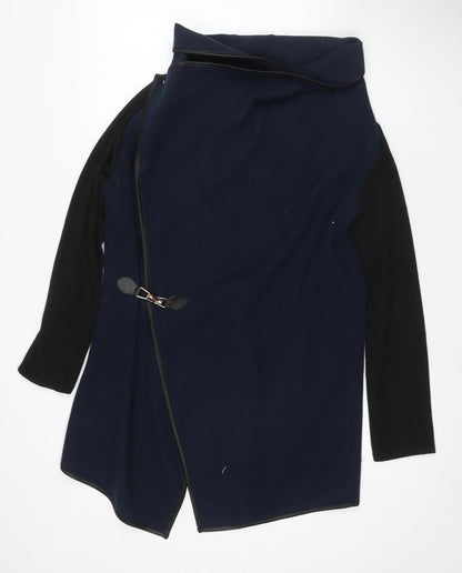 Apricot Women's Blue Black Open Cape M Buckle Casual