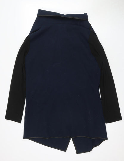 Apricot Women's Blue Black Open Cape M Buckle Casual