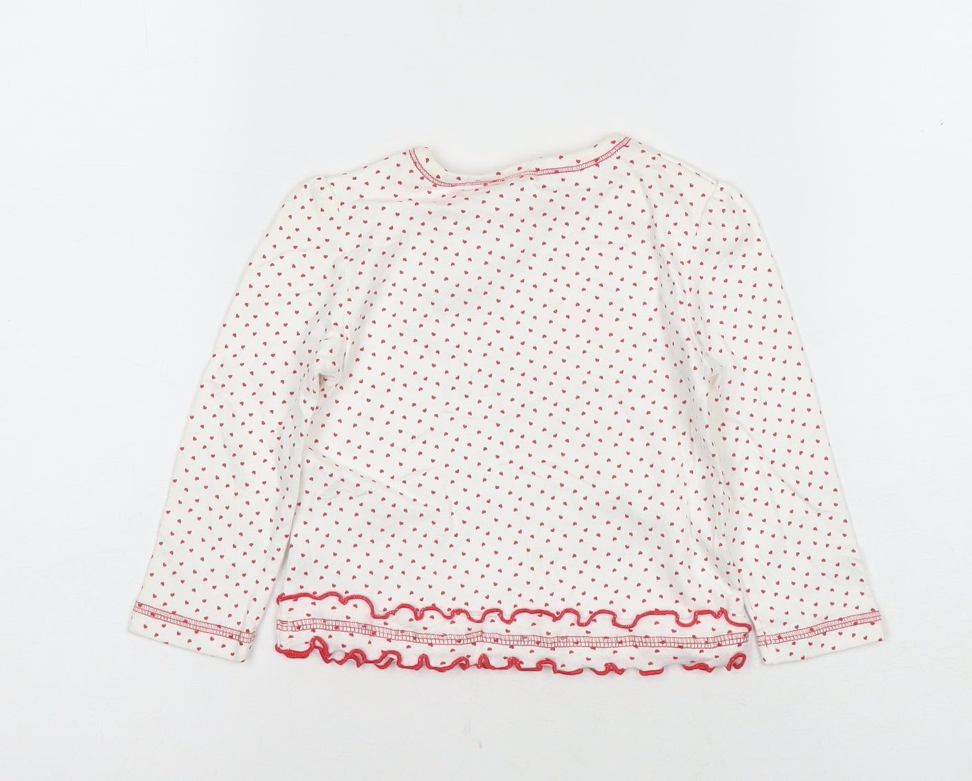 Disney Girls' White Minnie Mouse Long Sleeve T-Shirt 9-12 Months