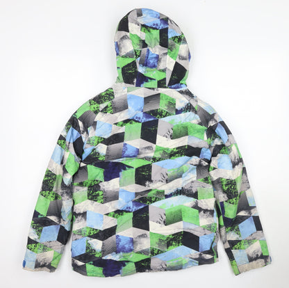 No Fear Boys Multicoloured Ski Jacket 9-10Y Geometric Design