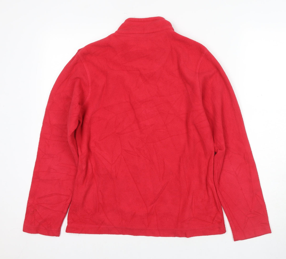 Back view of Regatta unisex red fleece pullover, size 10