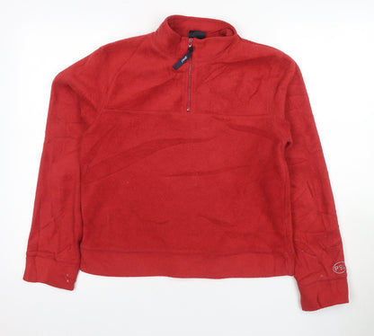 PSL Unisex Red Fleece Sweatshirt Size 12