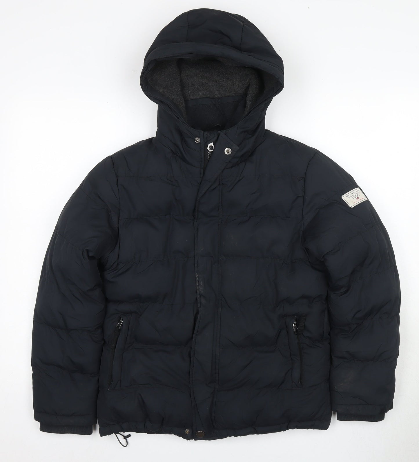 Tog Twenty Four Boys Black Puffer Jacket 11 Years Hooded