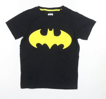 Next Boys Batman Black T-Shirt 6-7 Years Graphic Short Sleeve