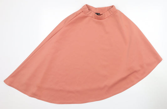 Boohoo Women's Pink Midi A-Line Skirt UK 8