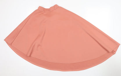 Boohoo Women's Pink Midi A-Line Skirt UK 8