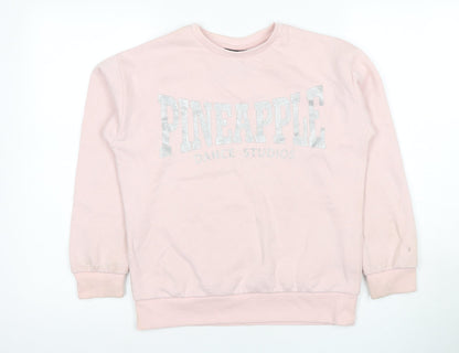 Pineapple Girls Pink Pullover Sweatshirt 12-13 Years