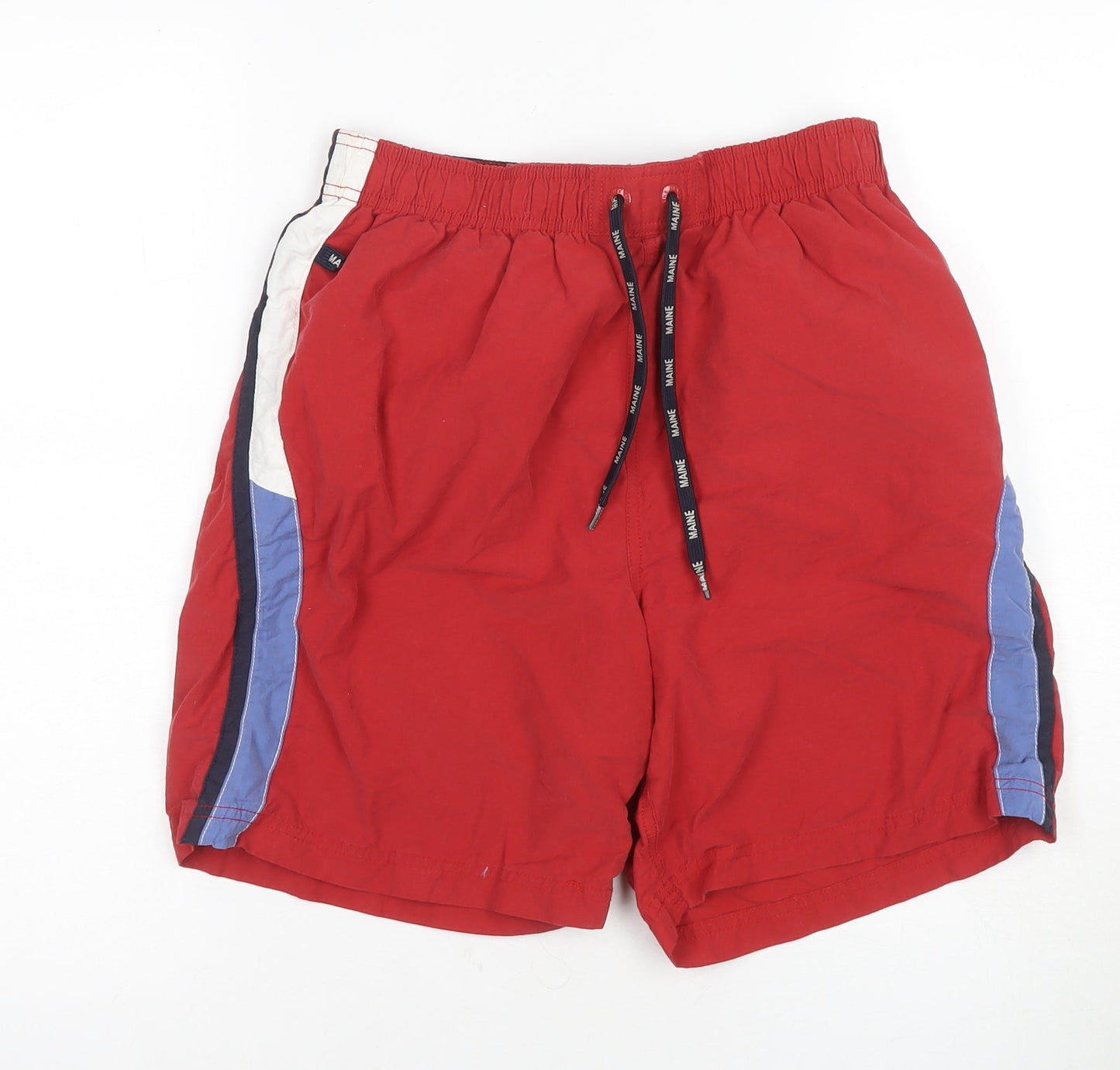Maine New England Men's Red Bermuda Shorts, Size S