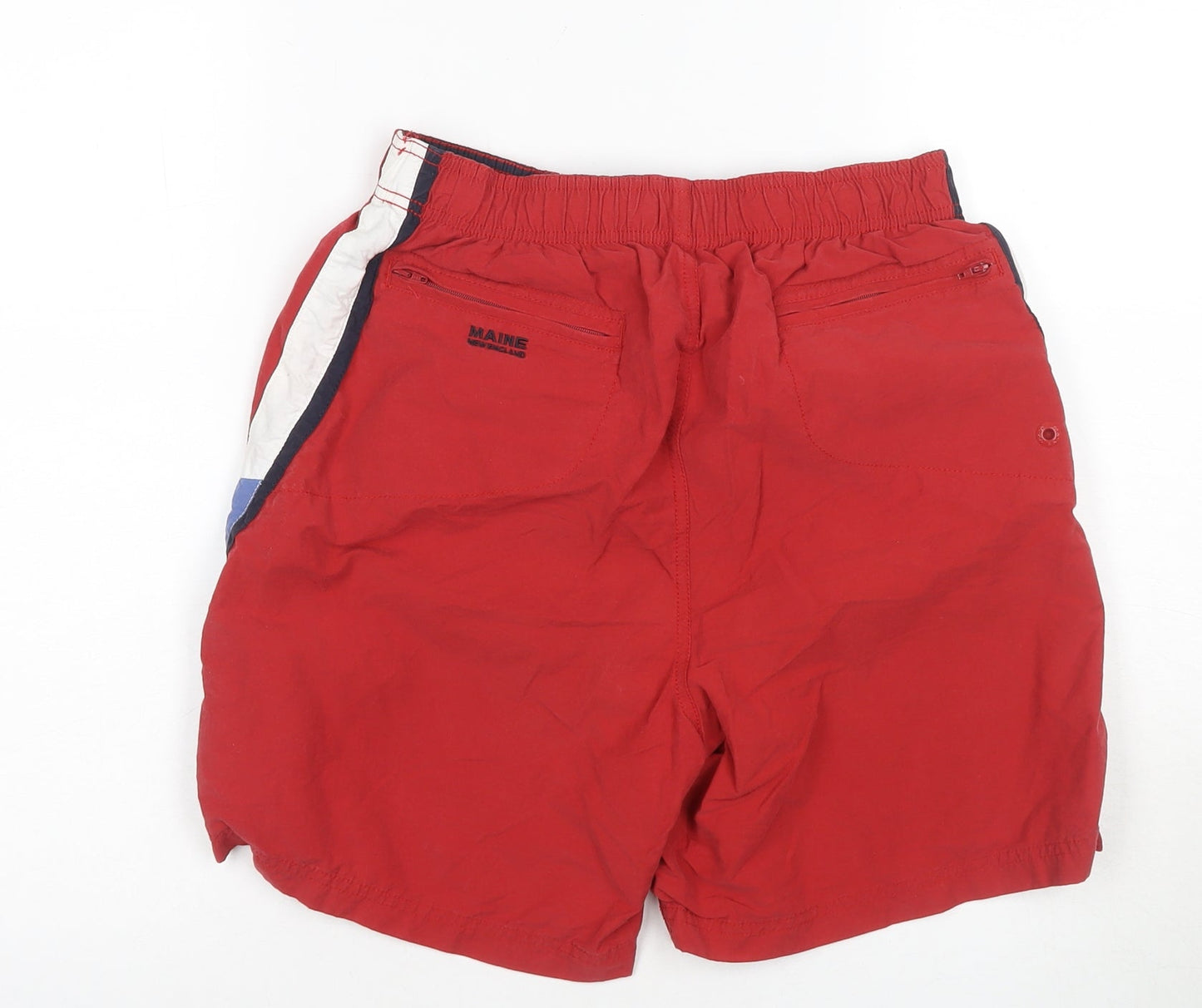 Maine New England Men's Red Bermuda Shorts, Size S