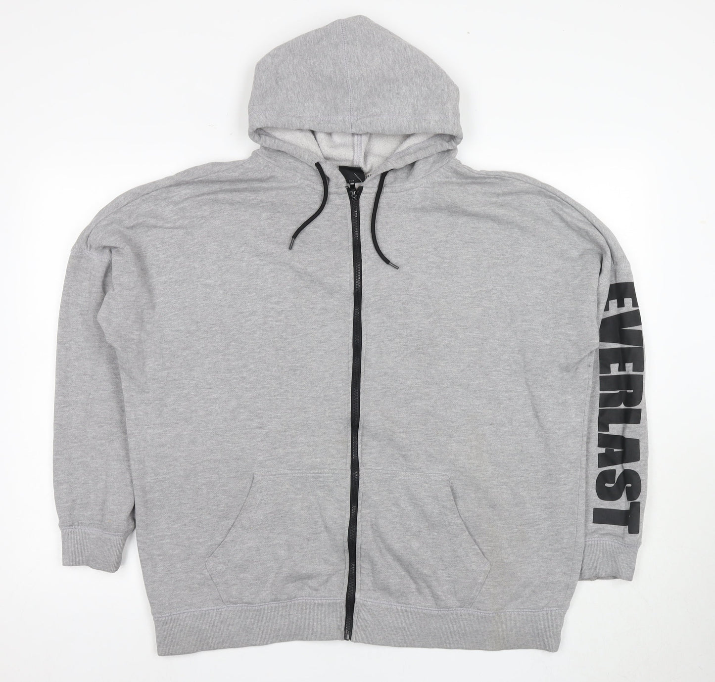 Everlast Grey Full Zip Hoodie Unisex Adults Size 14