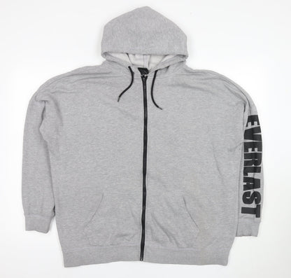 Everlast Grey Full Zip Hoodie Unisex Adults Size 14
