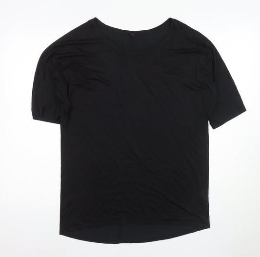 Uniqlo Black T-Shirt, Unisex, L, Basic, Casual Style