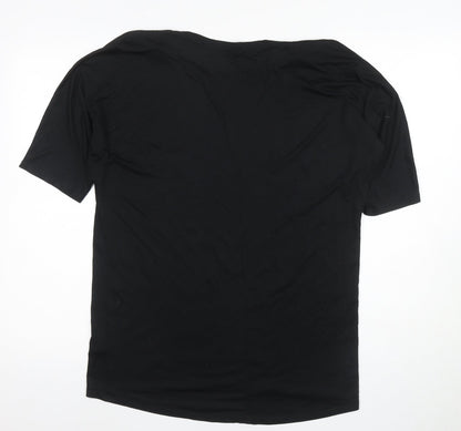 Uniqlo Black T-Shirt, Unisex, L, Basic, Casual Style
