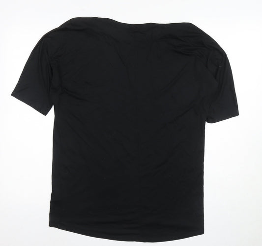 Uniqlo Black T-Shirt, Unisex, L, Basic, Casual Style
