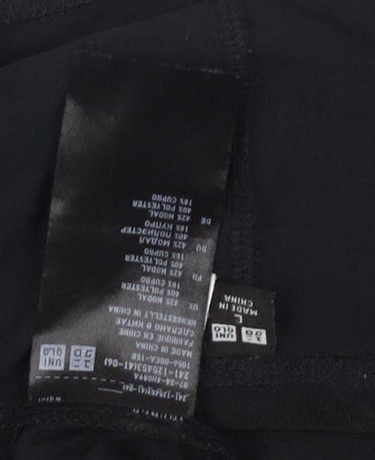 Uniqlo Black T-Shirt, Unisex, L, Basic, Casual Style