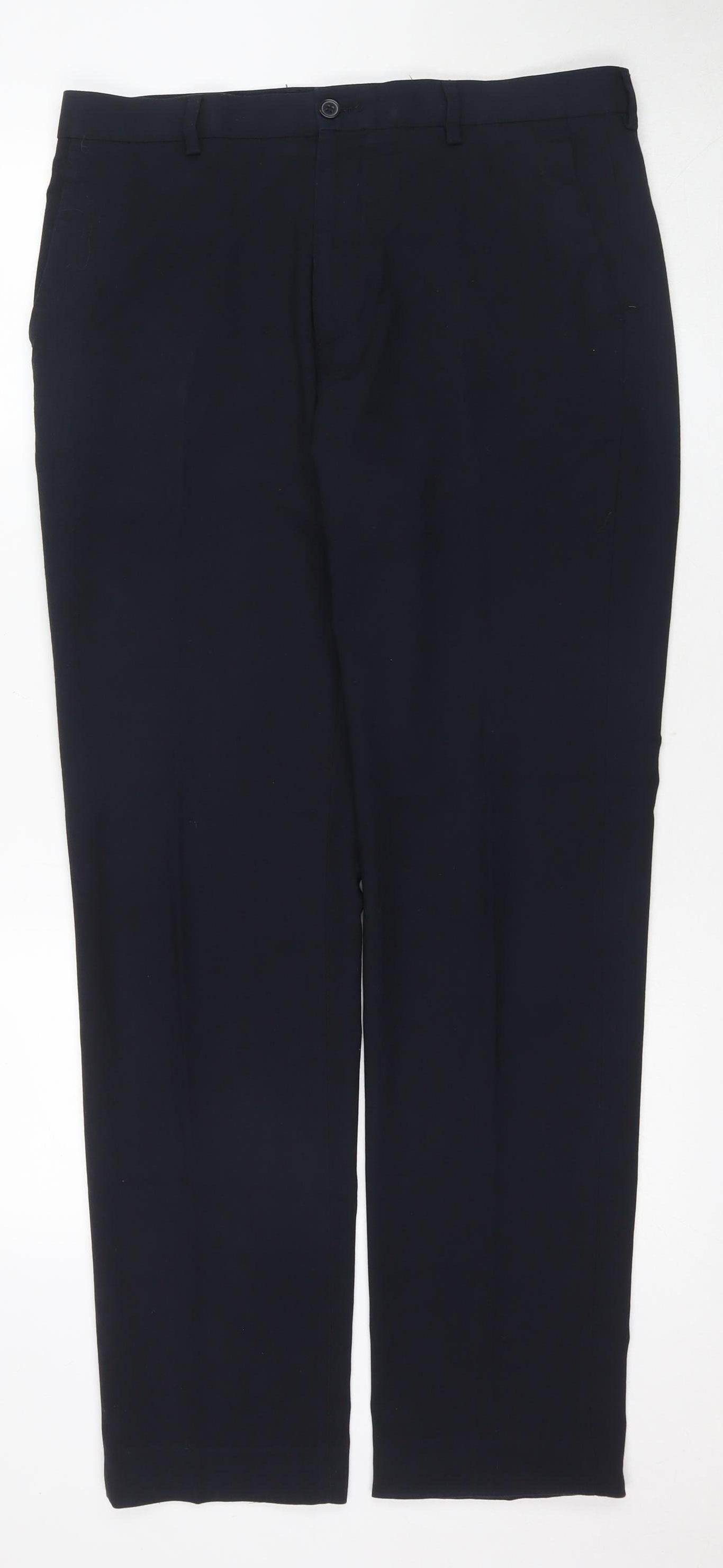 Marks and Spencer Men's Black Dress Pants 34 Regular
