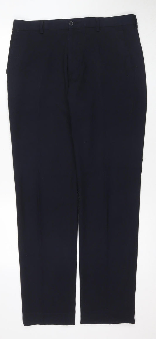 Marks and Spencer Men's Black Dress Pants 34 Regular