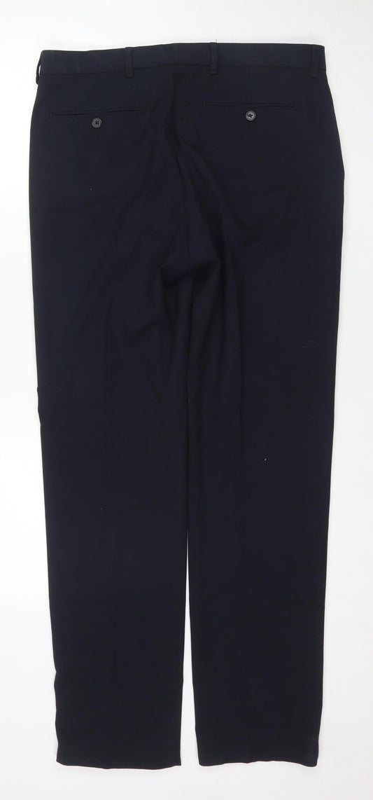 Marks and Spencer Men's Black Dress Pants 34 Regular