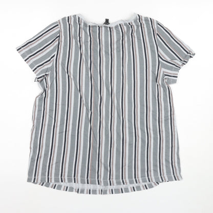 Vero Moda Women's Striped T-Shirt, M, Multicoloured