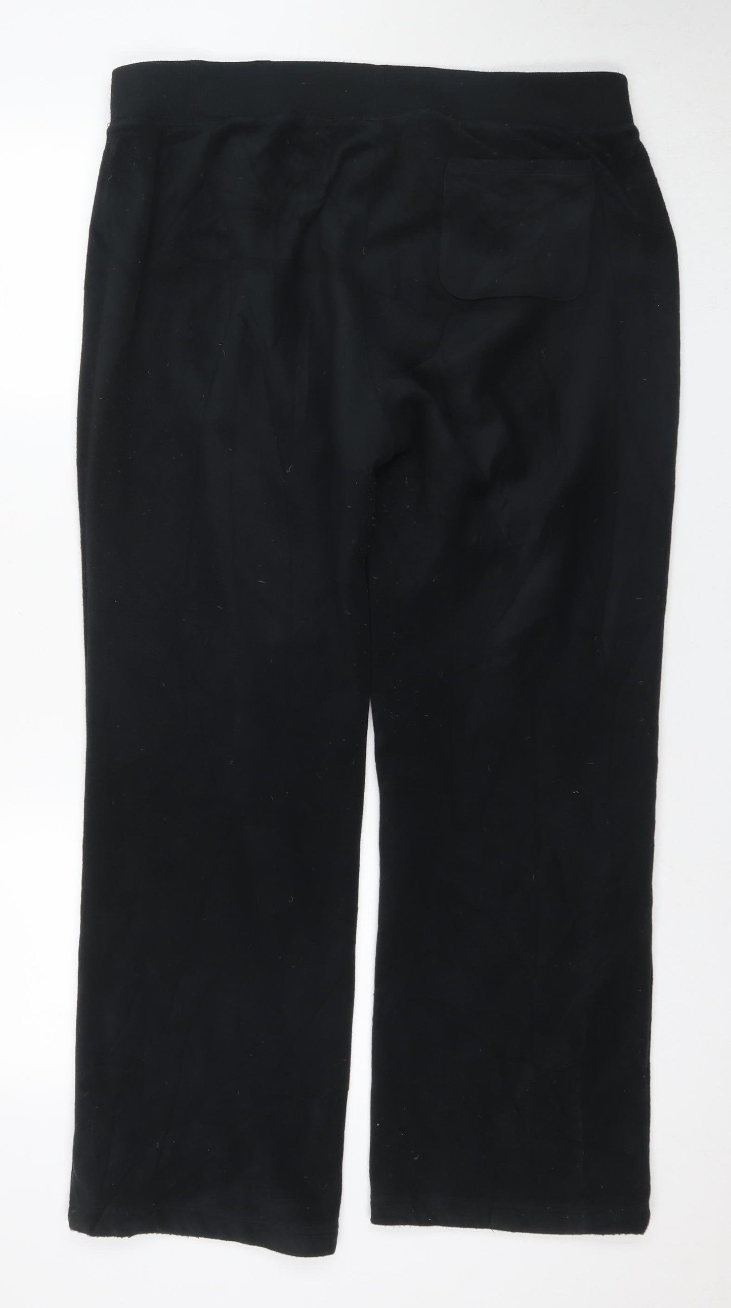 Lands' End Men's Black XL Joggers, Regular Fit